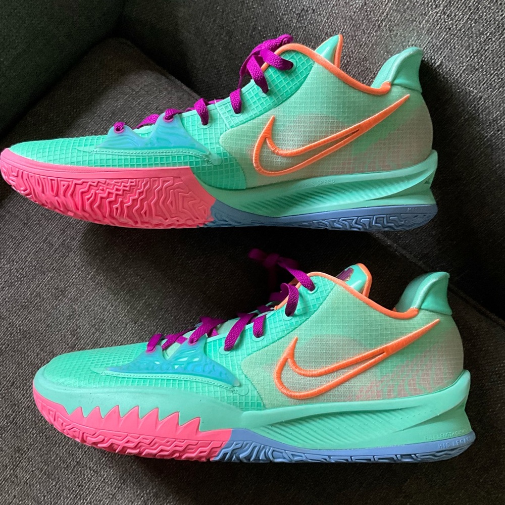 Mens Nike Kyrie 4 Low Keep Sue Fresh green multi basketball shoes sneakers 18 - Picture 5 of 14